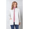 Snap-Front Cotton-Blend Women's Cardigan, , large
