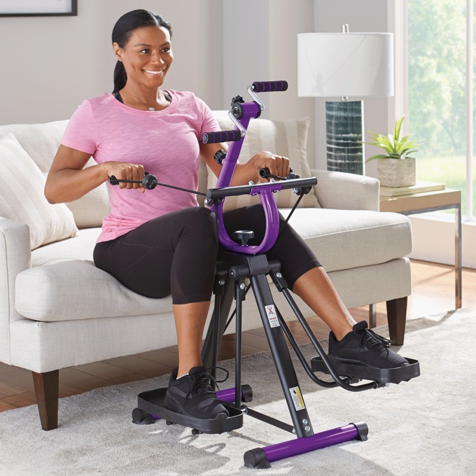 Full Body Home Track Home Gym, Purple, large