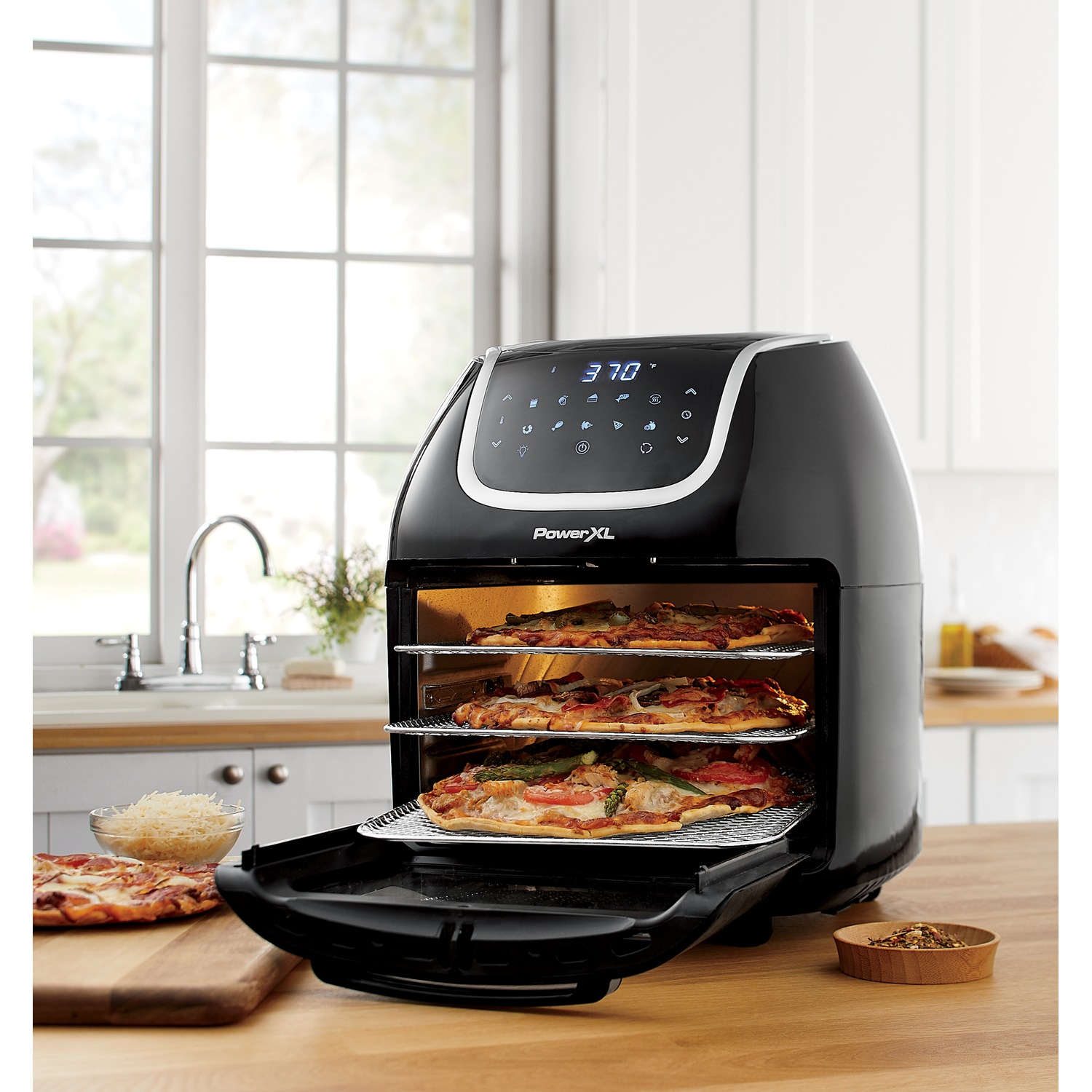 PowerXL Vortex Air Fryer Pro 10qt Black Digital Control Panel 10  Pre-programmed Settings in the Air Fryers department at