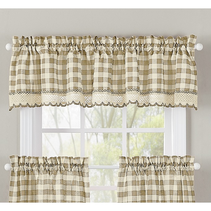 Buffalo Check Valance, , large