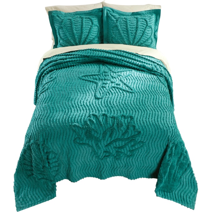 Coastal Chenille Bedspread, , large