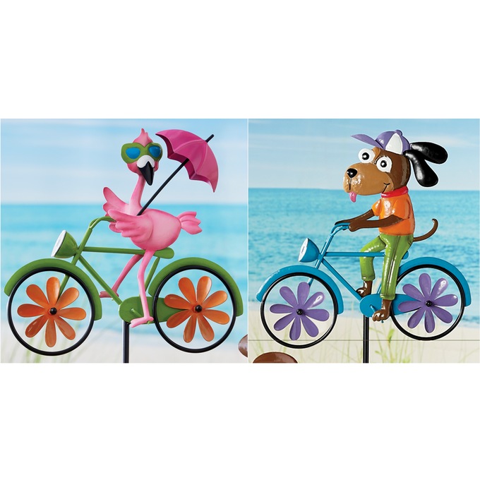 Solar Bike Wind Spinners - Buy 2 and Save, , large