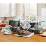 Rachael Ray&reg; 11-Piece Create Delicious Hard-Anodized Cookware Set, , large