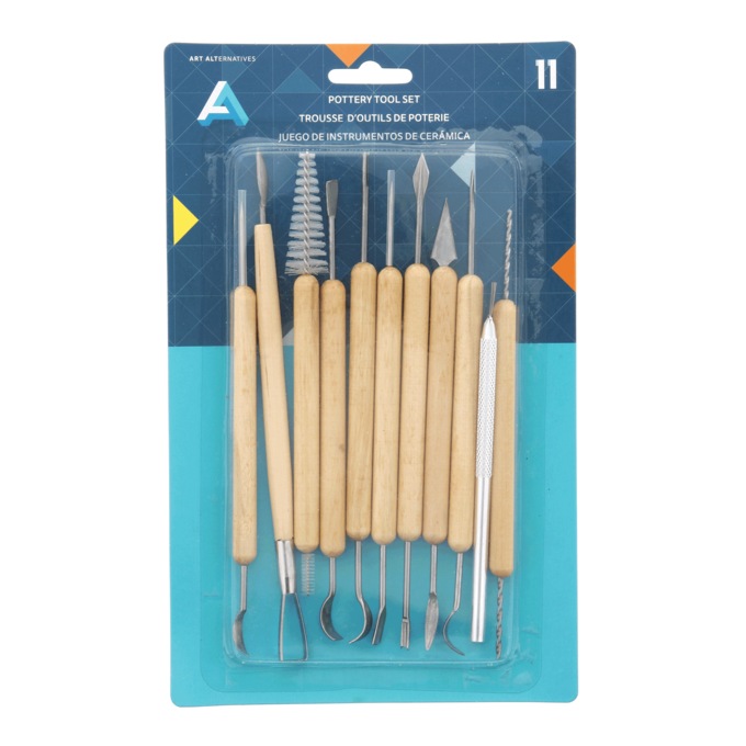 Art Alternatives 11-Piece Pottery Tool Set, , large