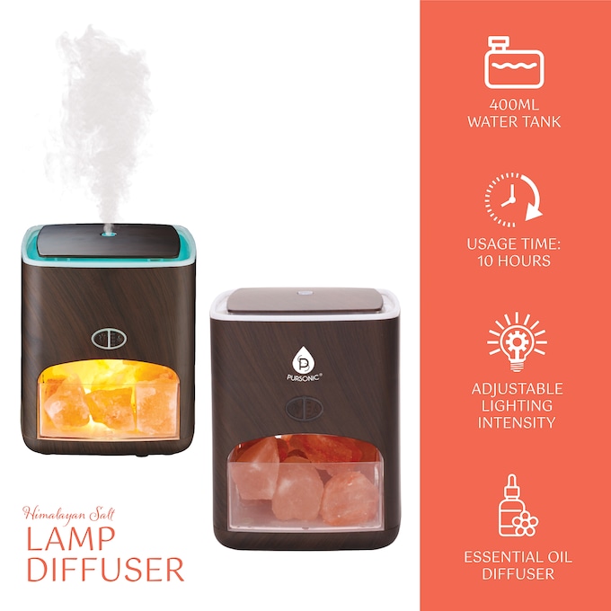 Pursonic Himalayan Salt Lamp Diffuser, , large
