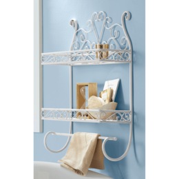 Garden Gate Scroll Storage Shelf, , large