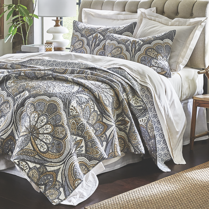 Venetian Oversized Quilt and Sham, , large