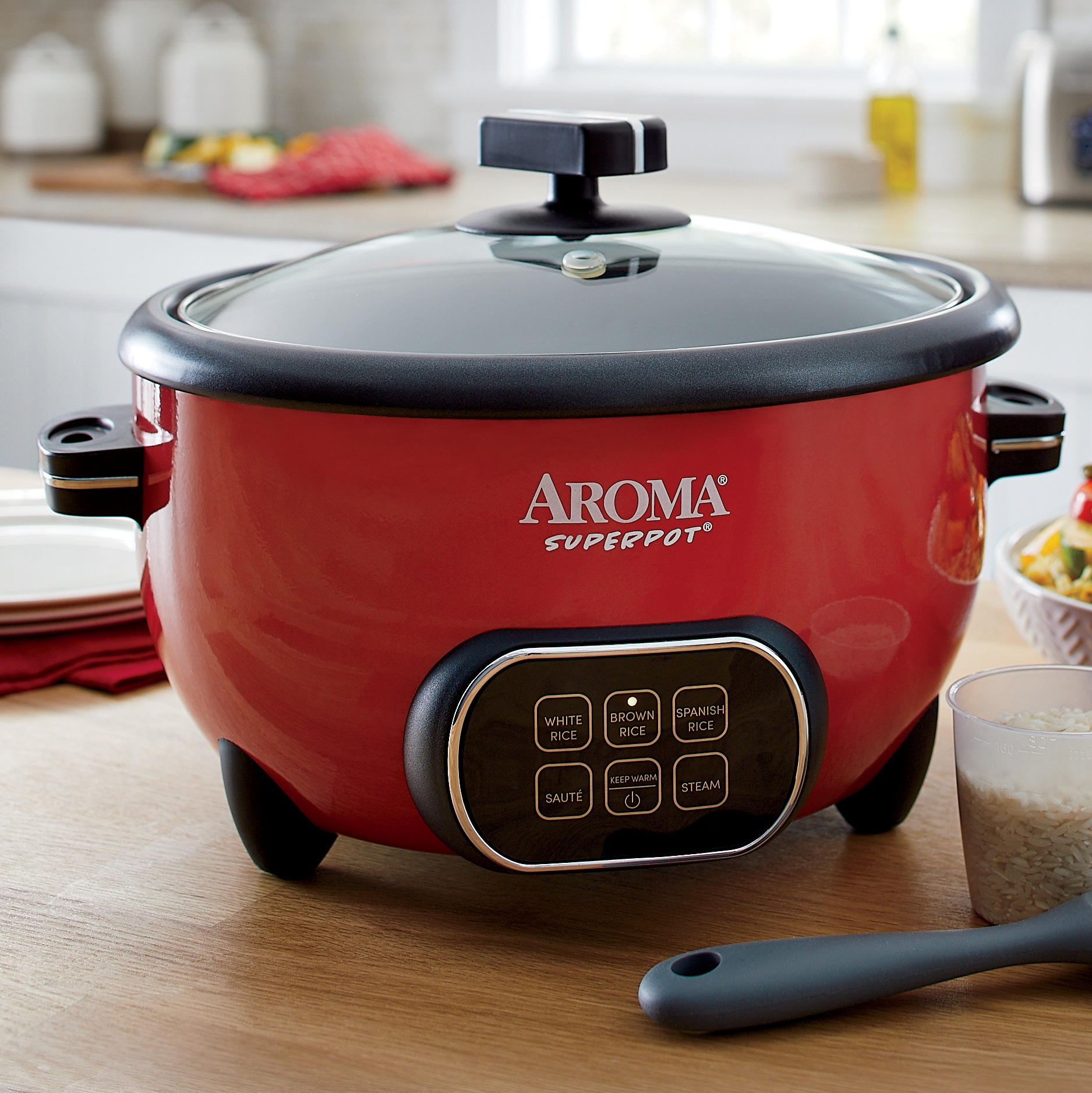 red aroma rice cooker