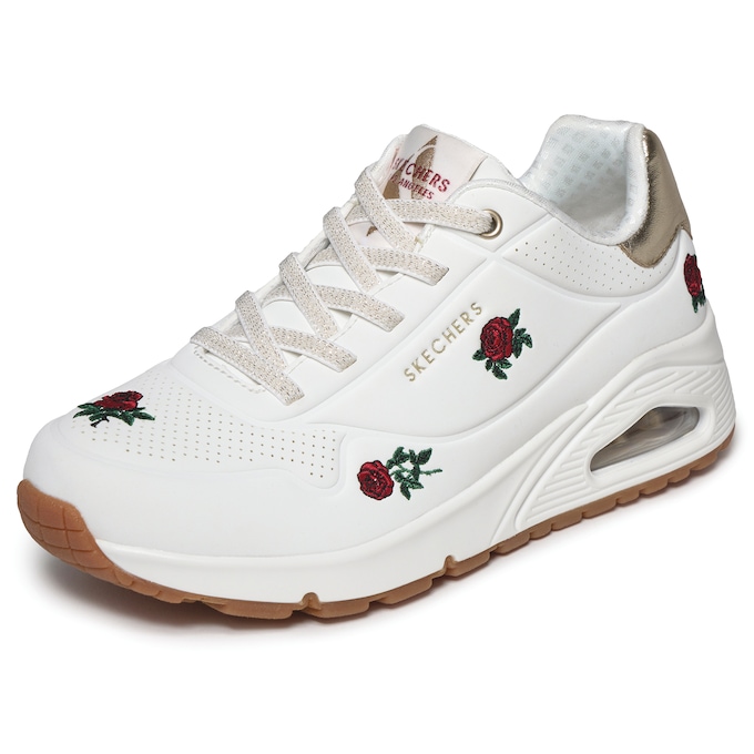 Skechers Uno Champagne and Roses Shoe with Air-Cooled Memory Foam, , large