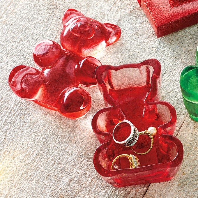 Gummy Bear Decorative Lidded Trinket Dish, , large