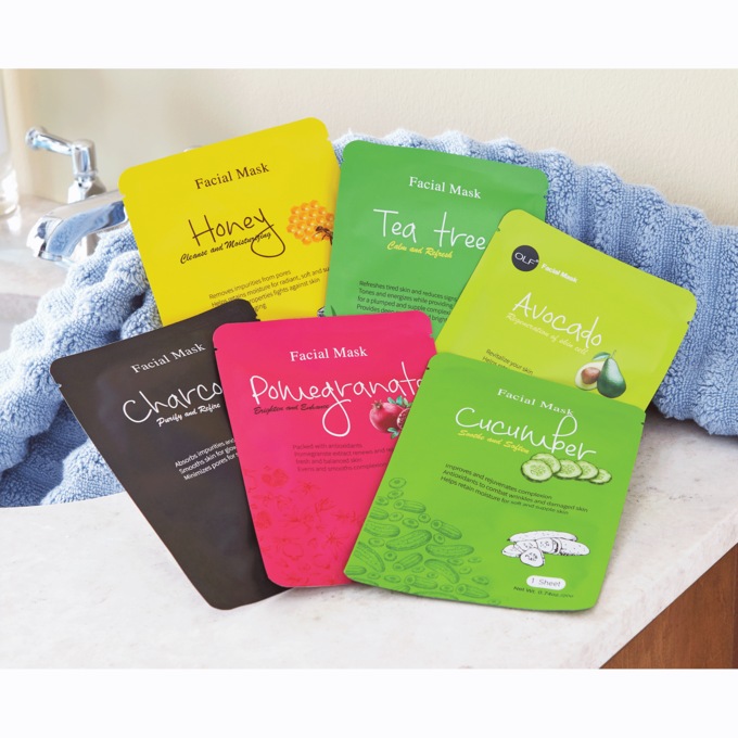 6-Pack of Facial Sheet Masks, , large