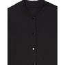 Solid Snap Front Robe, Black, large