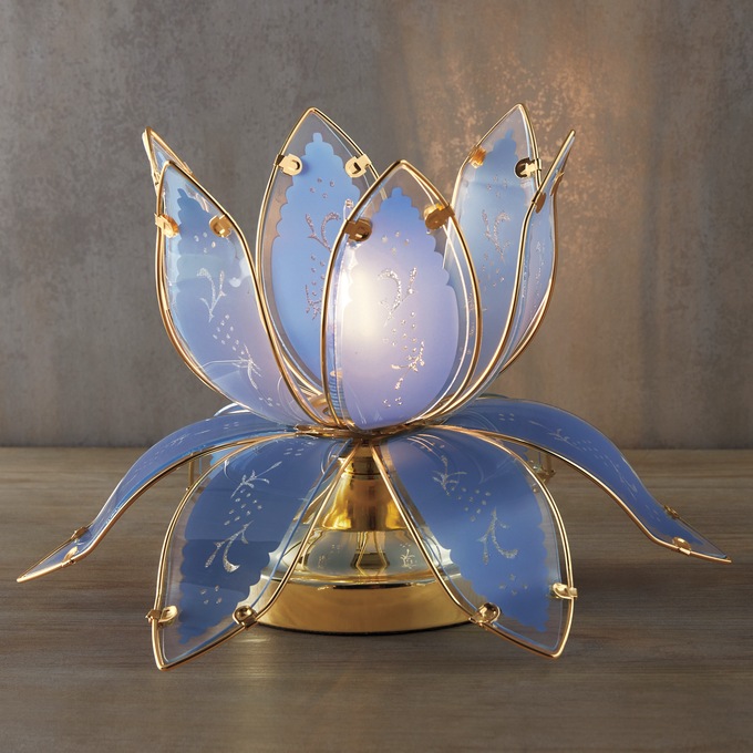 Lotus flower touch lamp top