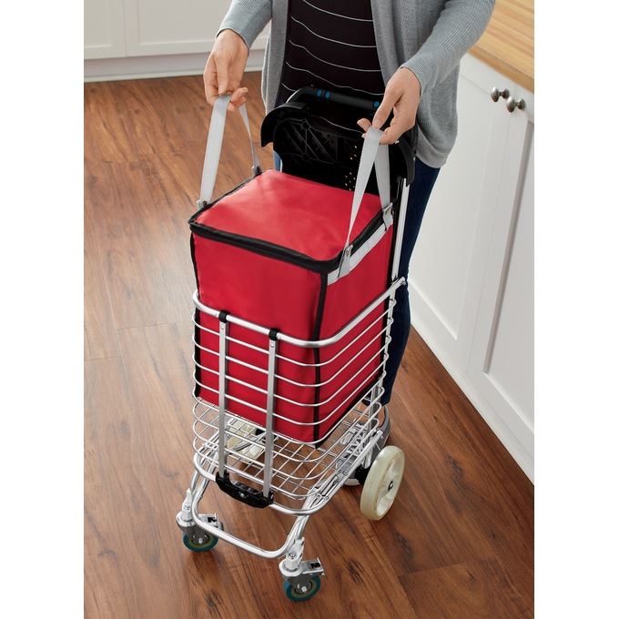 Shopping Cart with Swivel Wheels & Seat Ginny's