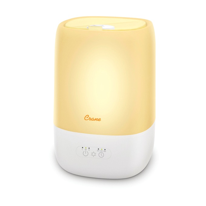 Crane 1-Gallon Top Fill Cool Mist Humidifier, White, large