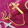 Diamond Cross Adjustable Bracelet, , large