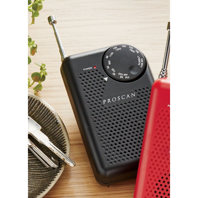 Proscan Pocket AM/FM Radio, , large