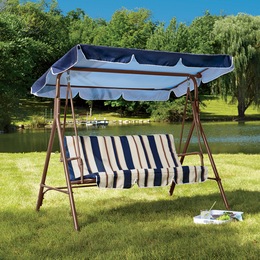Striped Lawn Swing, , large
