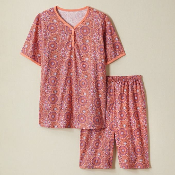 Print Shorty Pajama, , large