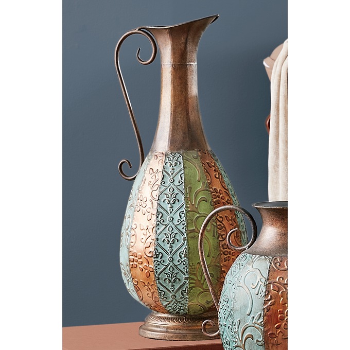 Short and Tall Colorblock Vases, , large