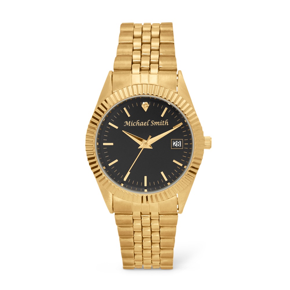 Men's or Women's Personalized Watch with Diamond Accent, , large