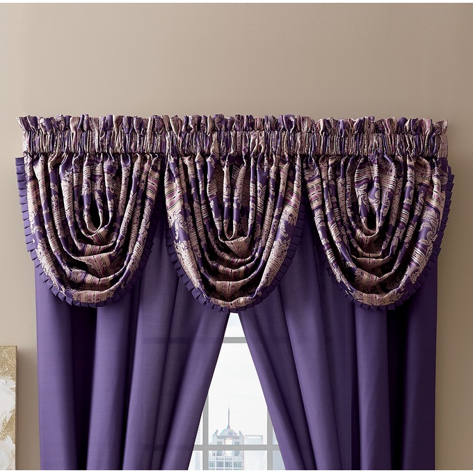 Avignon 3 Piece Waterfall Valance Set Ginny S Avignon 3 Piece Waterfall Valance Set, Waterfall Valance Curtain Set