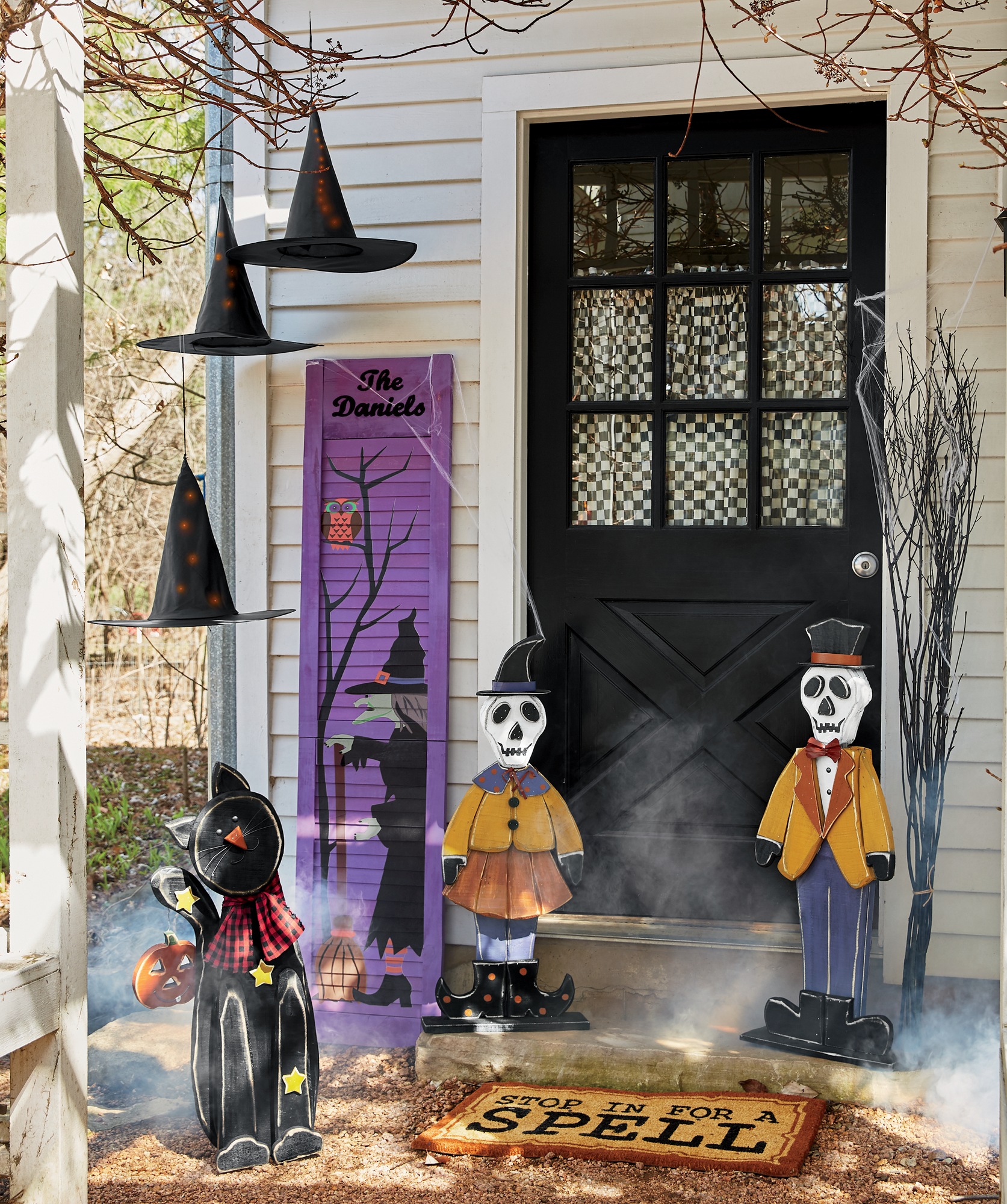 hanging witch hats