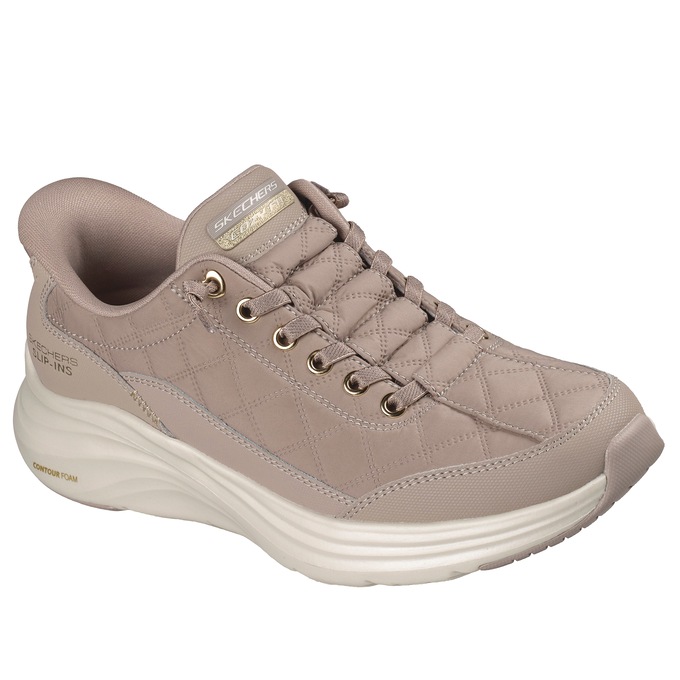 Skechers Women's Slip-Ins Contour Foam Golden Hour Shoe with No-Tie Bungee Laces, , large
