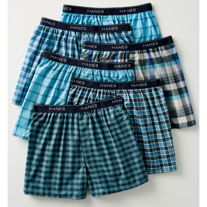Men's 6-Pack of Hanes PJ Boxer Shorts, , large