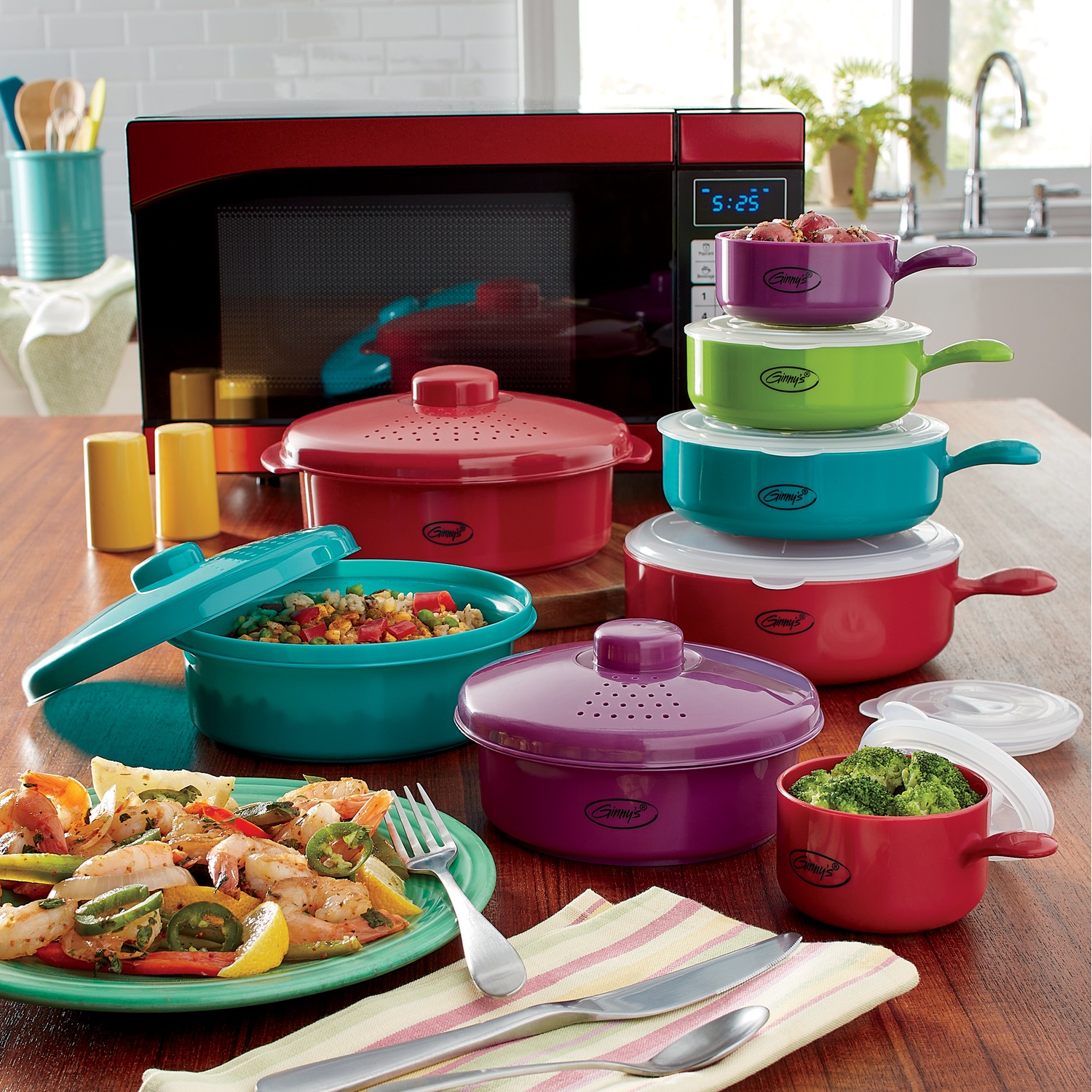 Ginny's 16-Piece Assorted Microwave Cookware | Ginny's
