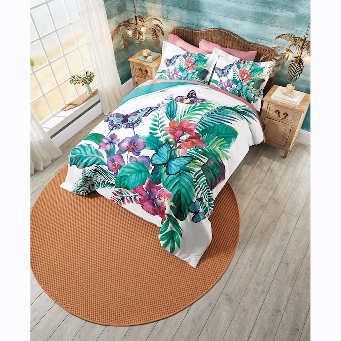 Tropical Butterfly Comforter Set, , large