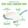 GreenLife 16-Piece Soft-Grip Cookware Set, Turquoise, large