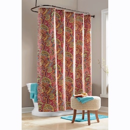 Color Connection Paisley Shower Curtain, , large