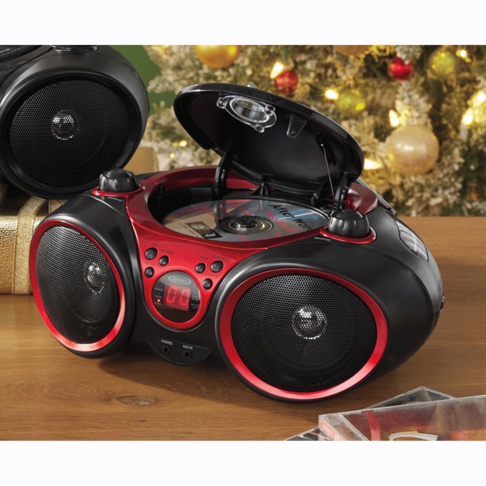 JENSEN Portable Stereo with CD Player & AM/FM Radio, , large
