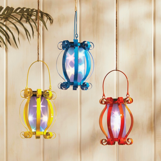 Whimsical Metal Solar Lantern, , large