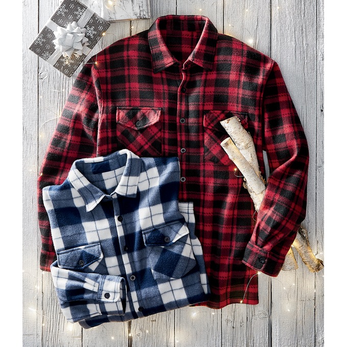 Men&#39;s Microfleece Flannel, , large