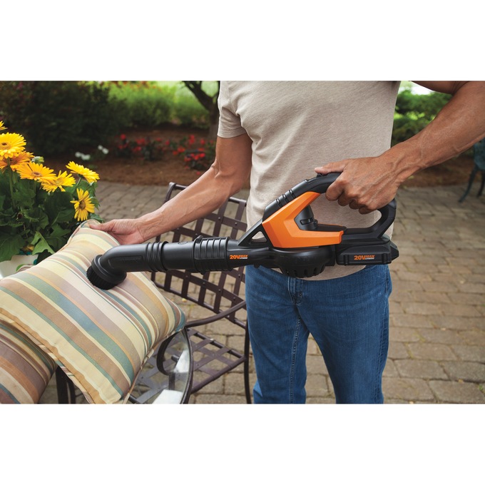 Worx 20V Power Share Cordless Leaf Blower/Sweeper, , large
