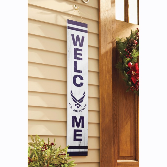 Military Porch Welcome Sign, , large