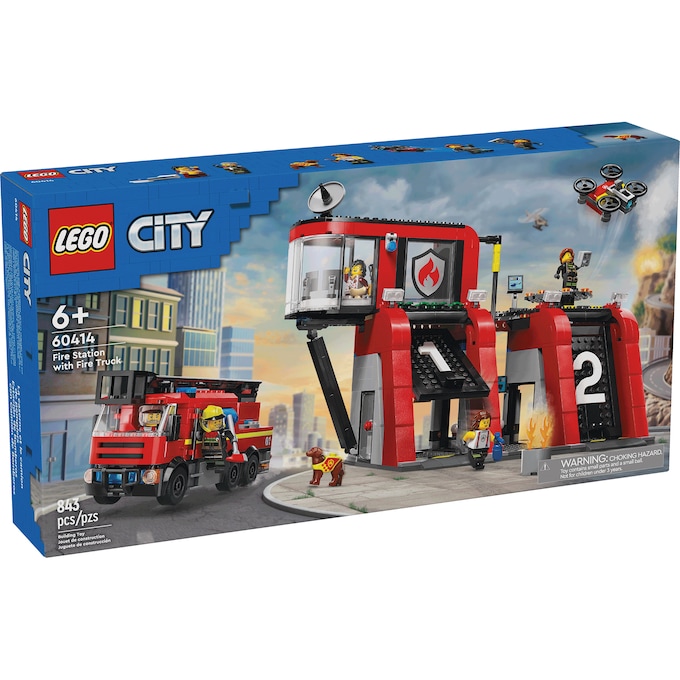 LEGO City Fire Station With Fire Truck, , large