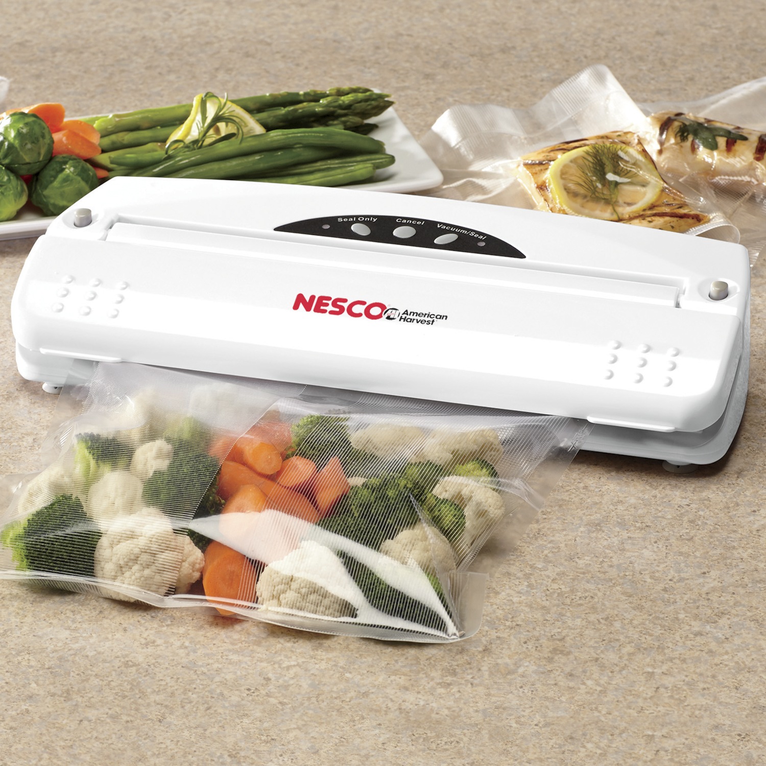 Vacuum Sealer And Bags By Nesco Ginny S Vacuum Sealer 20 Pack Quart Bags By Nesco Large