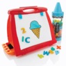 Crayola Art-to-Go Double-Sided Magnetic Table Easel with Letters and Numbers, Red, large