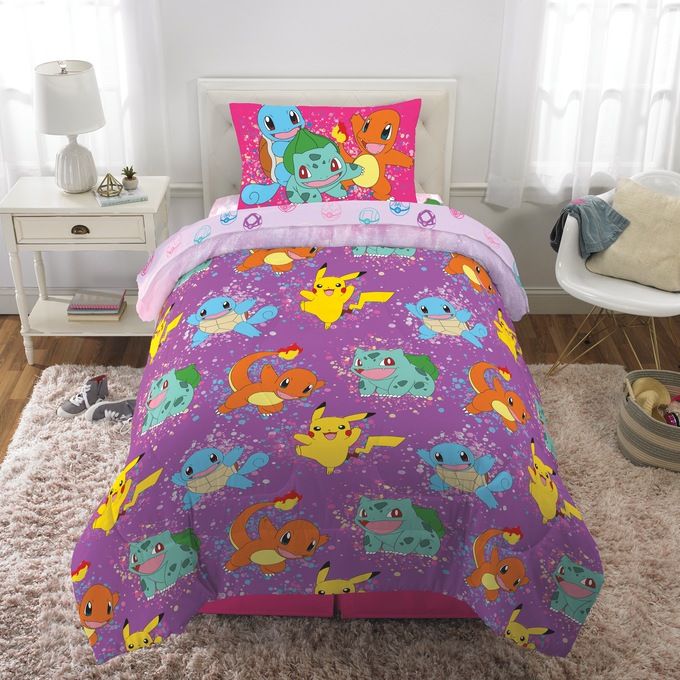 Pok&eacute;mon Bedding Set - Twin/Full, Purple, large