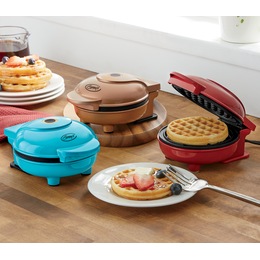 Kitchen Selectives Mini Waffle Maker ,Blue