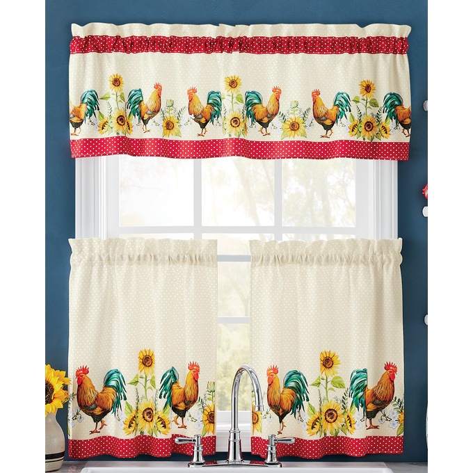 Rooster kitchen best sale curtains