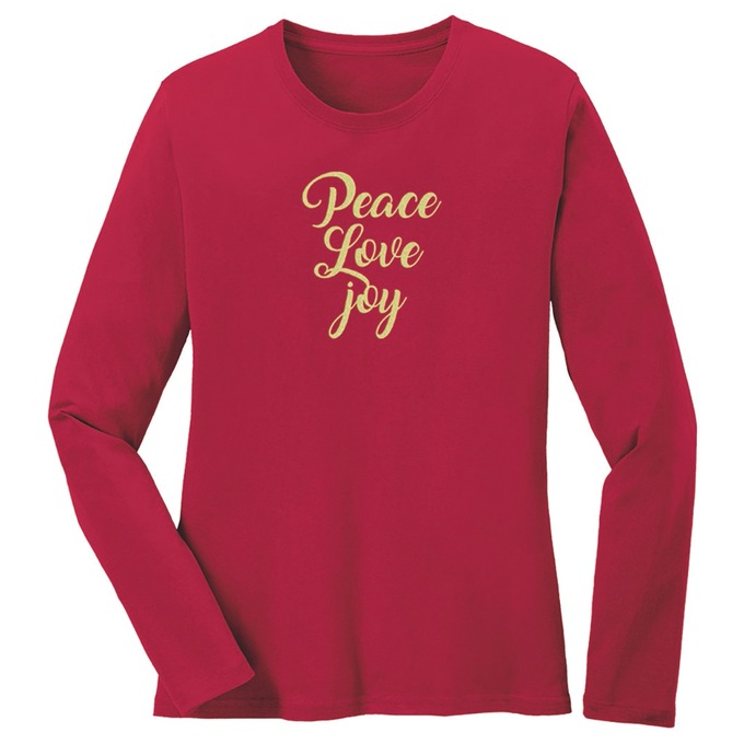 Peace Love Joy T-Shirt, , large