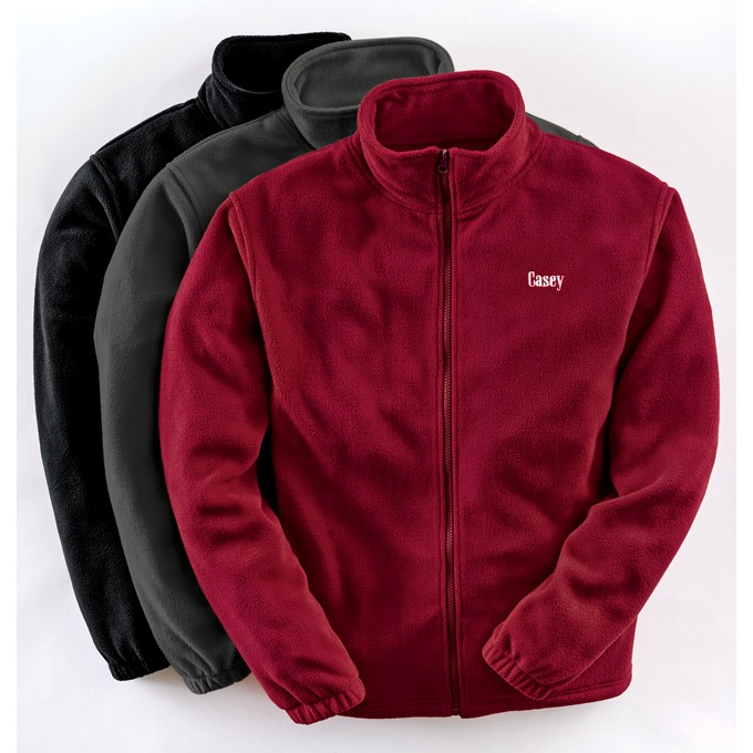Personalized fleece jacket top