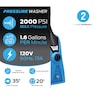 Pulsar 2000 PSI Vertical Electric Pressure Washer, Blue, large
