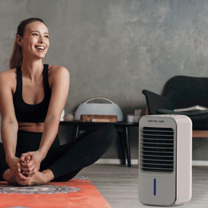 Arctic Air Turbo Chill XL Oscillating/Misting Personal-Space Cooler, , large