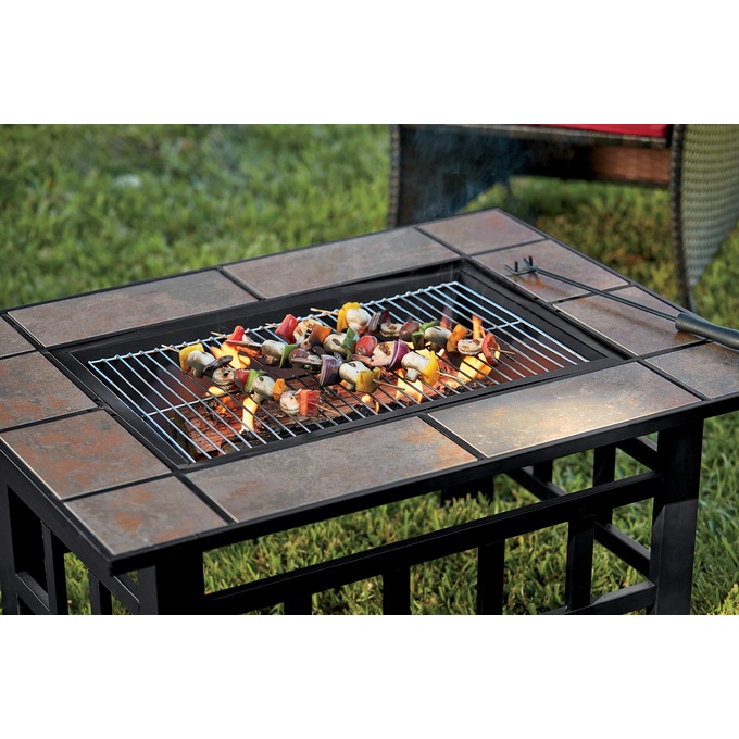 Vag Fremmedgøre Slutning Table Firepit with Grill | Ginny's