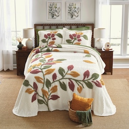 Verona Chenille Bedspread and Sham, , large